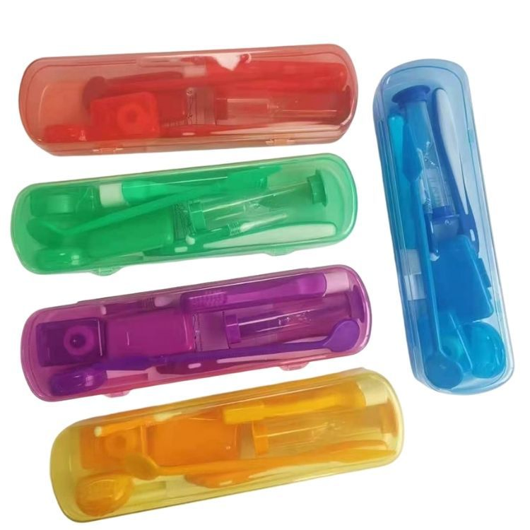Interdental Brushes Wax, Floss, and Toothbrush Portable Orthodontic Oral Care Kit