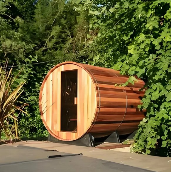 Chinese Made 2 Man Barrel Sauna Outdoor Cedar Barrel Sauna Wood Barrel Sauna Wood Infrared Barrel Sauna Outdoor Barrel Sauna Cedar