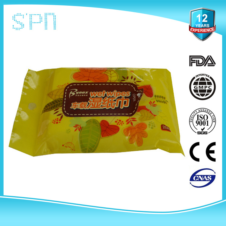 Special Nonwovens Antibacterial 100% Biodegradable Soft Disinfectant Wet Strong Fresh and Clean Car Wet Wipes