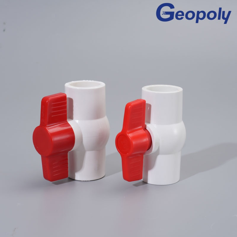 ASTM Grade PVC Socket Compact Ball Valve for Residential Water Line Control