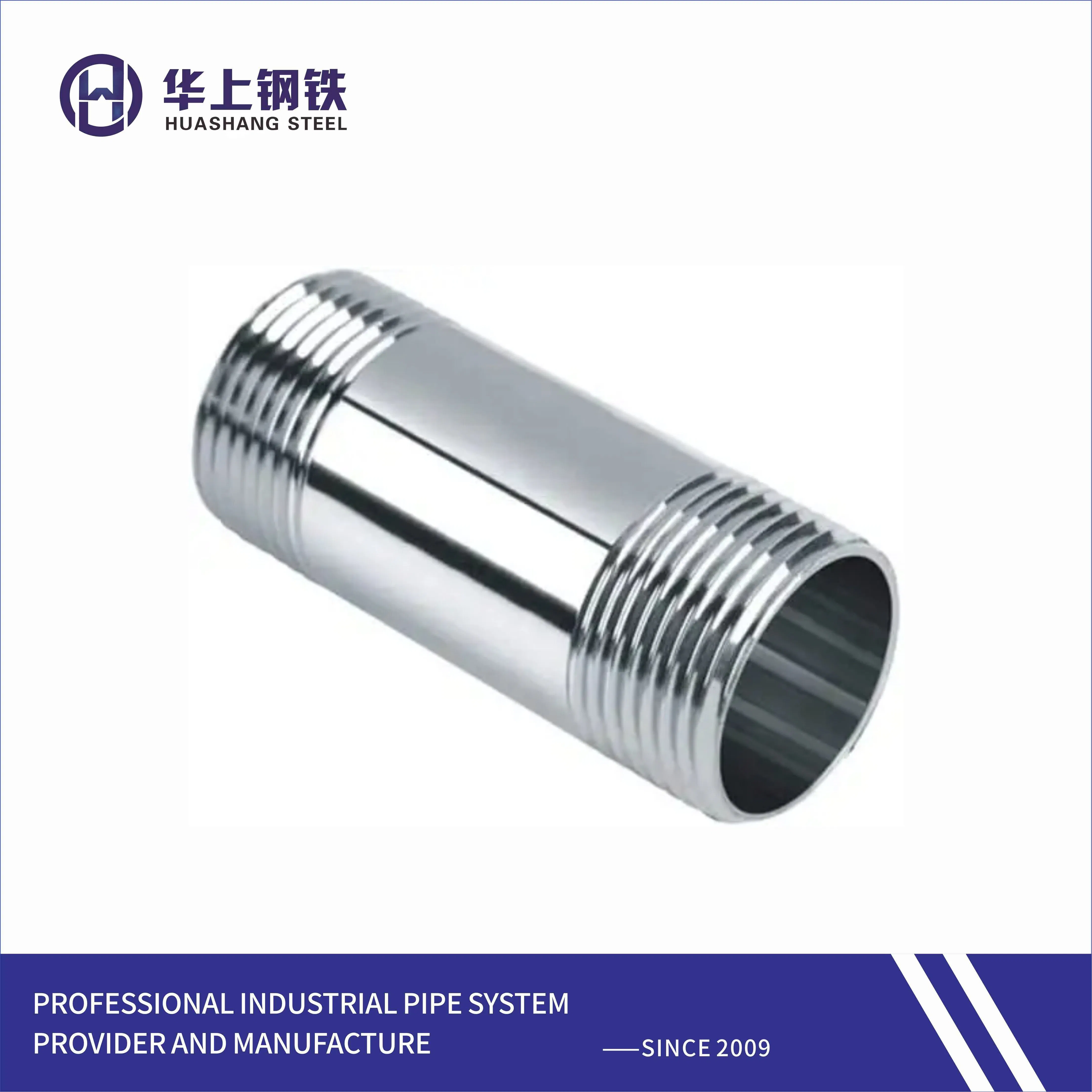 Factory Male Thread Pipe Fitting Reducer Stainless Steel Hex Nipple