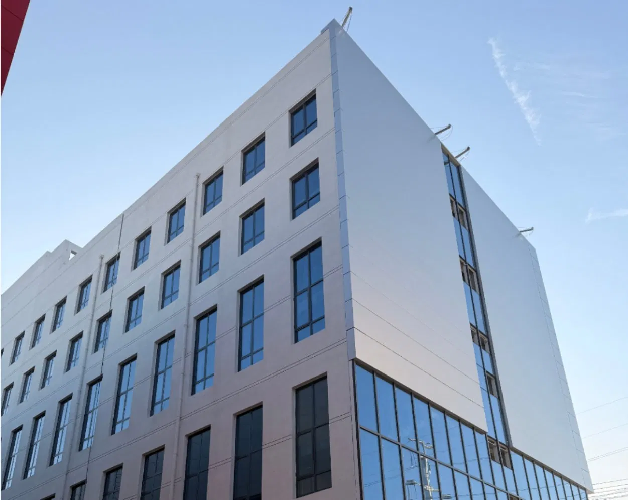 Safe High-Quality Glass Metal Glazing Curtain Wall with Steel Structure