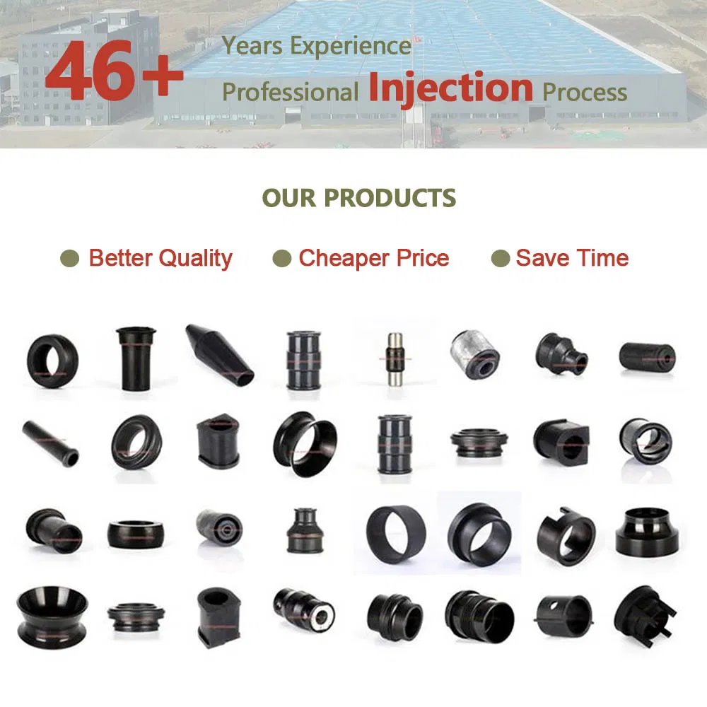 Custom CNC Machining Nylon Bearing Sleeve/Bush ABS Plastic Nylon Flanged Bushing