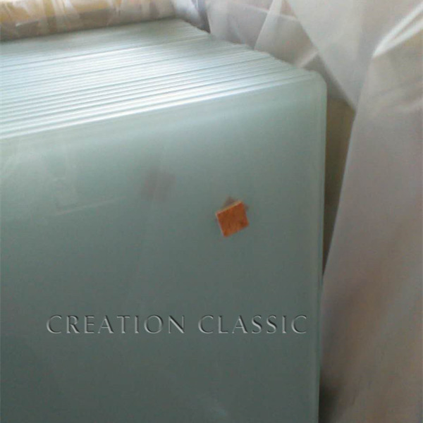 Tempered Frosted Acid Etched Glass Panels for Bathroom Door