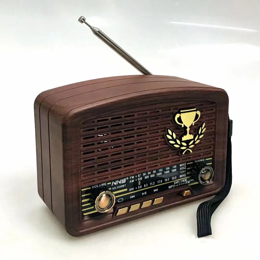 Ретро радио NS-3359BT с Bluetooth, деревянный корпус
