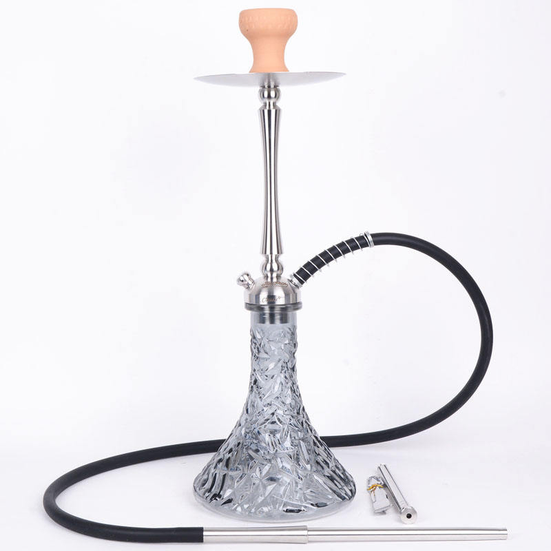 New Design Hot-Selling Single Tube Gift Box Mixed Color Hookah Shisha Stainless Steel Hookahs