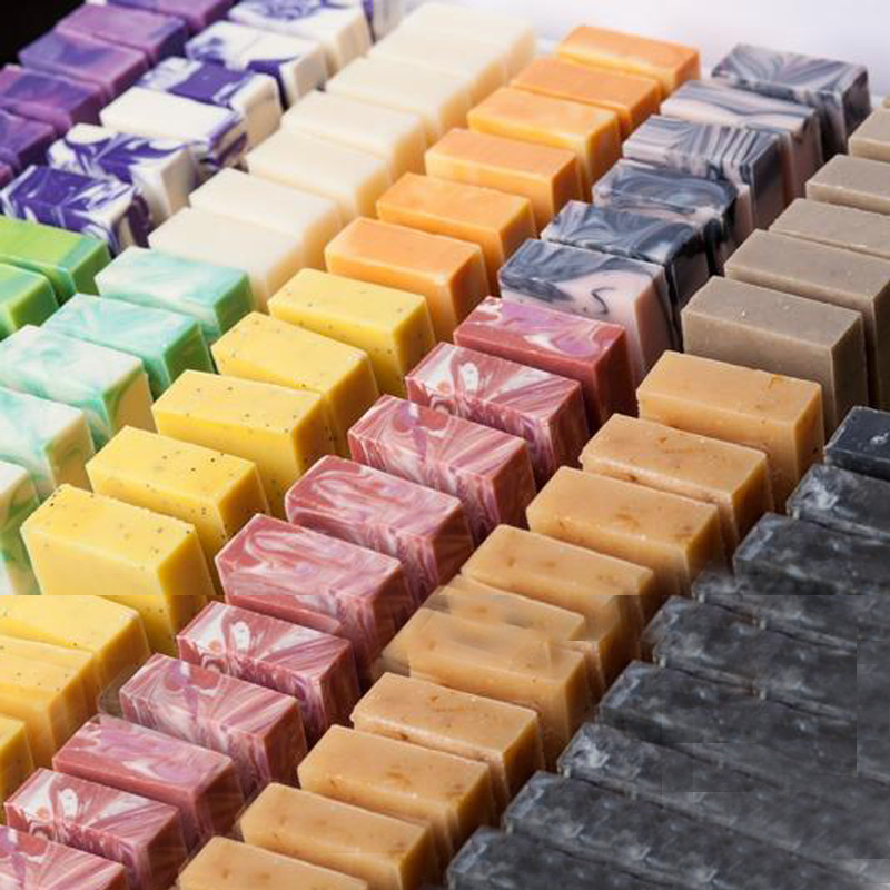 Private Label Vegan Organic Handmade Face and Body Moisturizing Natural Soap Bar Set with Coconut Oil