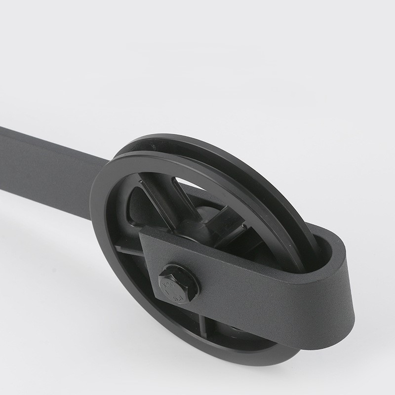 Big Wheel Set Cabinet Rolling Industrial Concealed Sliding Barn Door Hardware Kit Wholesale Barn Door Hardware for Wood Door