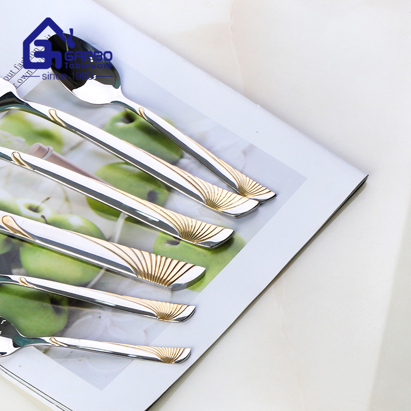 Middle-East Style 9 Inches Stainless Steel Cutlery Kitchen Flatware Fork and Spoon Dinner Knife