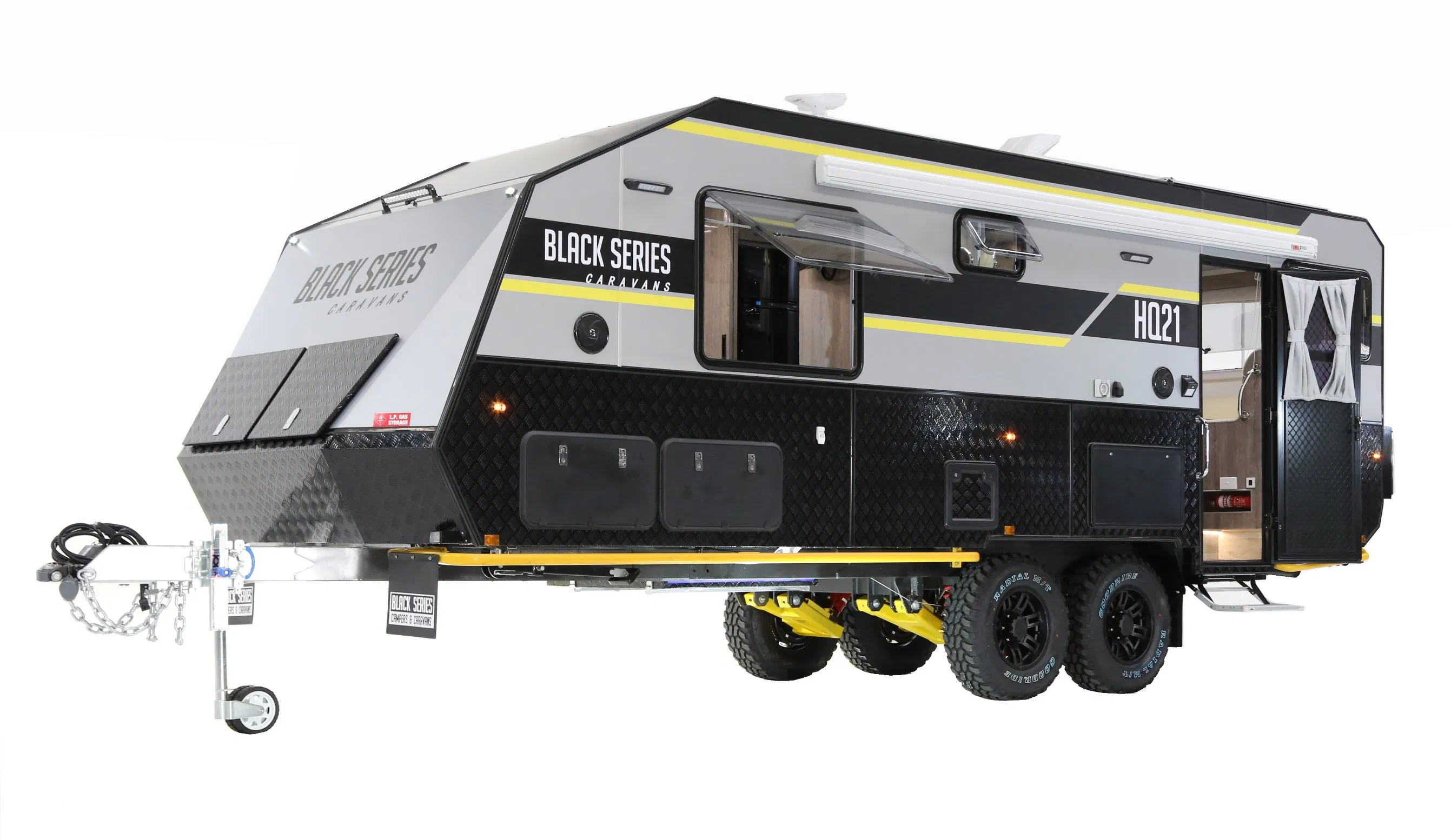 Best Selling Factory Supply Black Series 21FT Modern Caravan