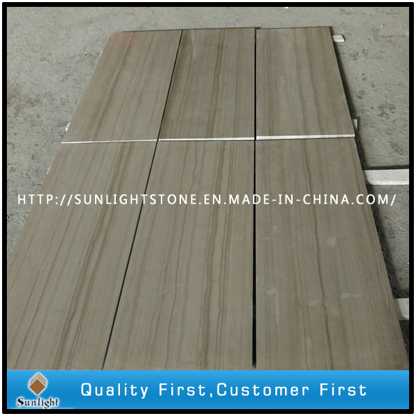 Серый мрамор под дерево для пола в ванной и кухне