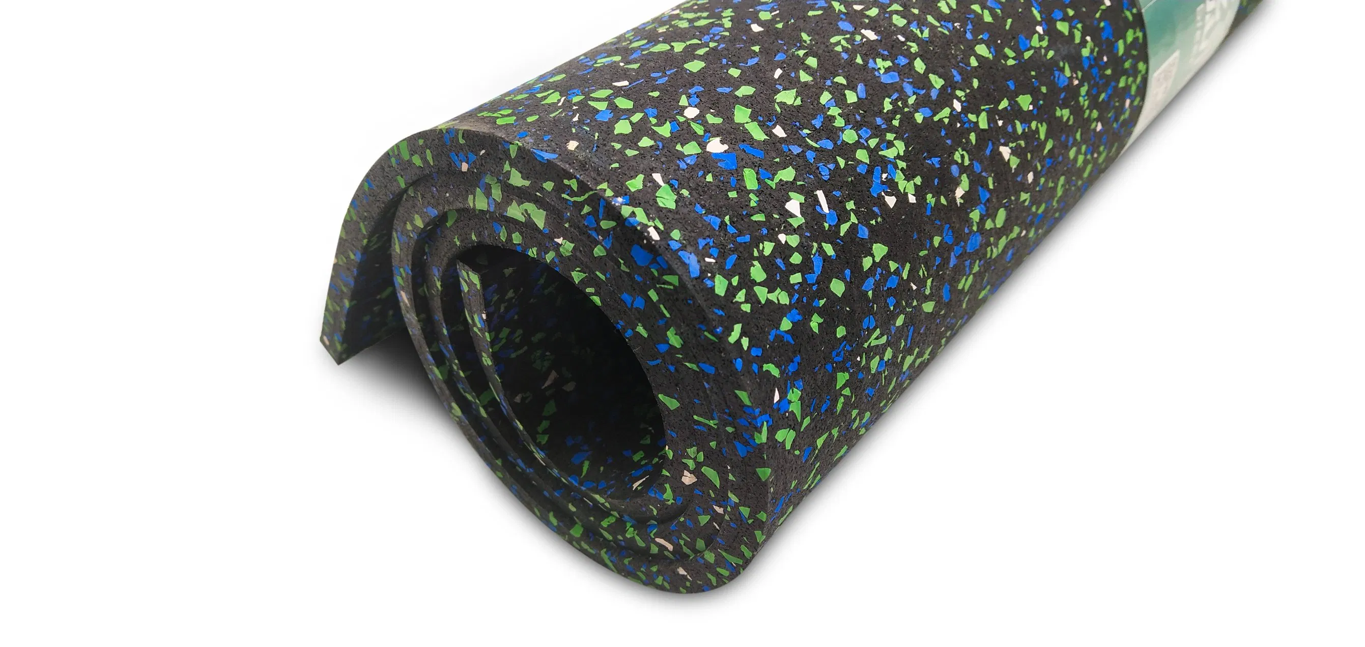 Factory Low Price Rubber Gym Flooring Roll with 70% Colorful Dots Rubber Roll Anti-Slip Gym Floor Rubber Roll