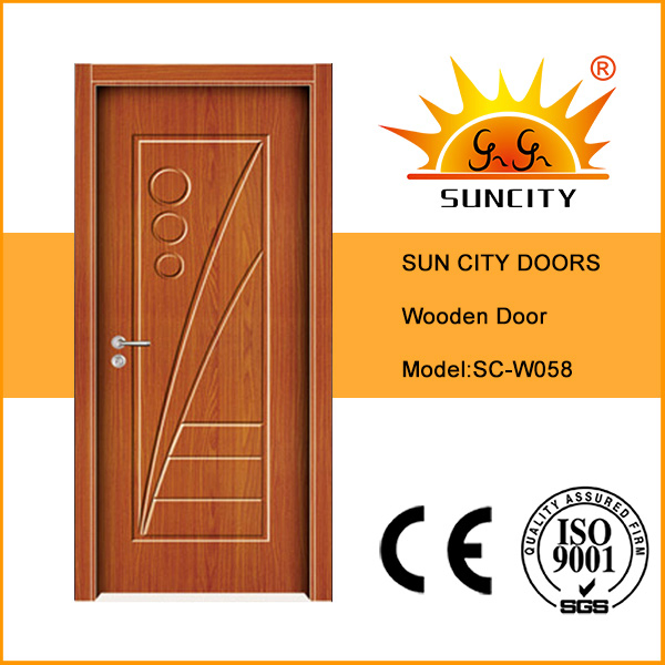 Modern Soundproof WPC Solid Wood Composite Interior Door Paint-Free Design for Bedroom Living Room Home Villa Bathroom