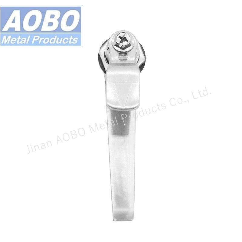 Stainless Steel SUS 316 Precision Cast Distribution Cabinet L Handle Cam Lock HVAC Enclosures General Flat Electric Cabinet Door Handle Lever Handle