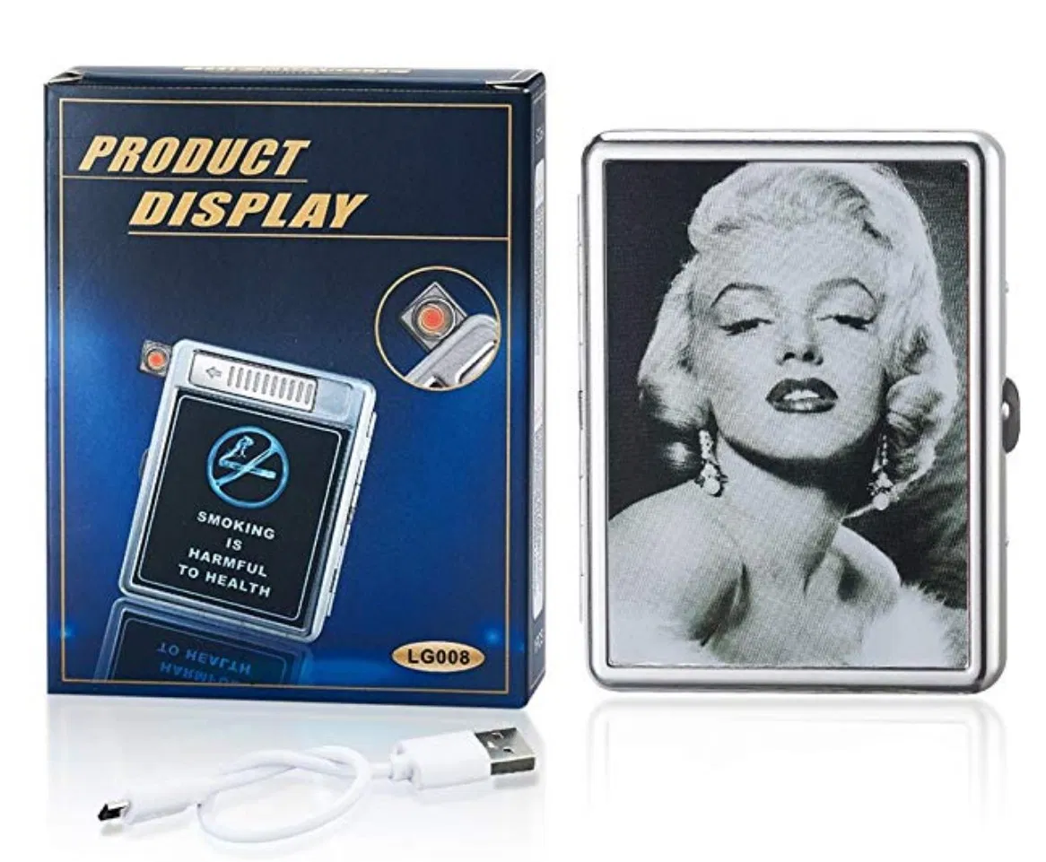 Metal Pocket Cigarette Case Double Clip Holder From Lighter Company