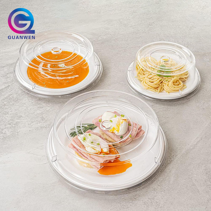 Kitchenware Plates & Dishes Food Cover Plastic PC Plate Covers for Food