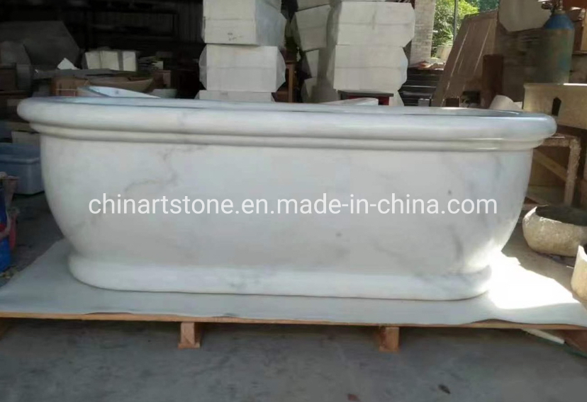 Мраморная ванна Carrara White