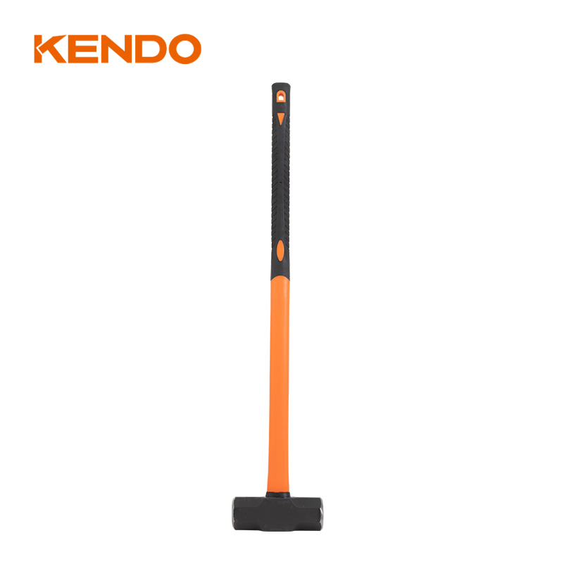 Kendo Extra Long Handle Sledge Hammer with Reinforcing Collar Around Handle at Base of Striking Head Protects Against Overstrike Damage