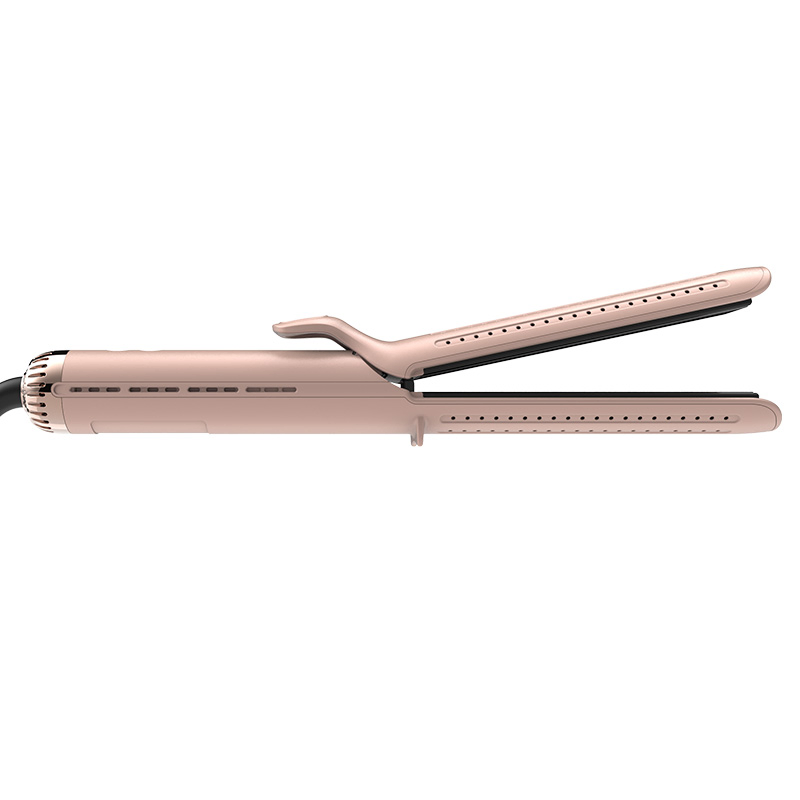 Bidisco Professional Airflow Long Heating Plate Hair Straightener 2-in-1 Electric Flat Iron Ionic Styling for Flat Iron
