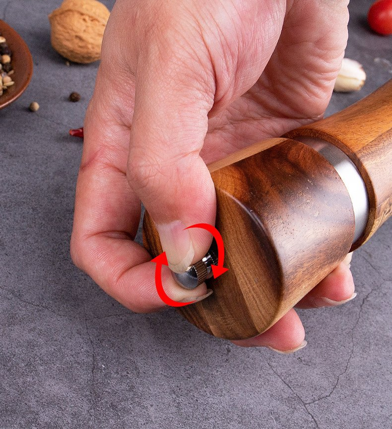 Деревянная мельница для соли и перца 2 в 1, 6 дюймов