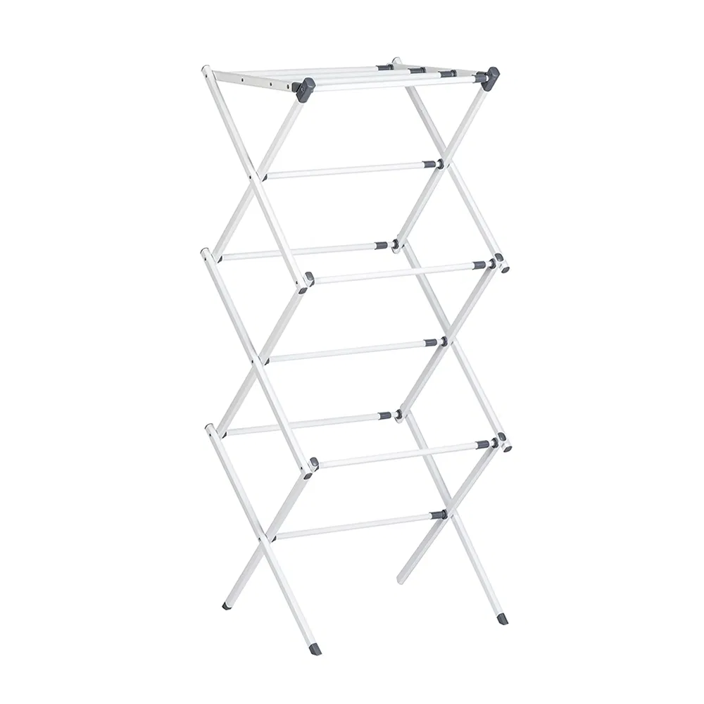 Adjustable Foldable Clothes Airer Rack Gullwing Drying Rack for Laundry Room