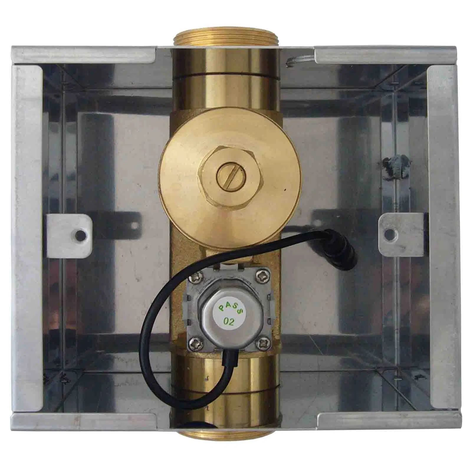 2018 Newly Design Solid Brass Automatic Toilet Flusher with Override Button