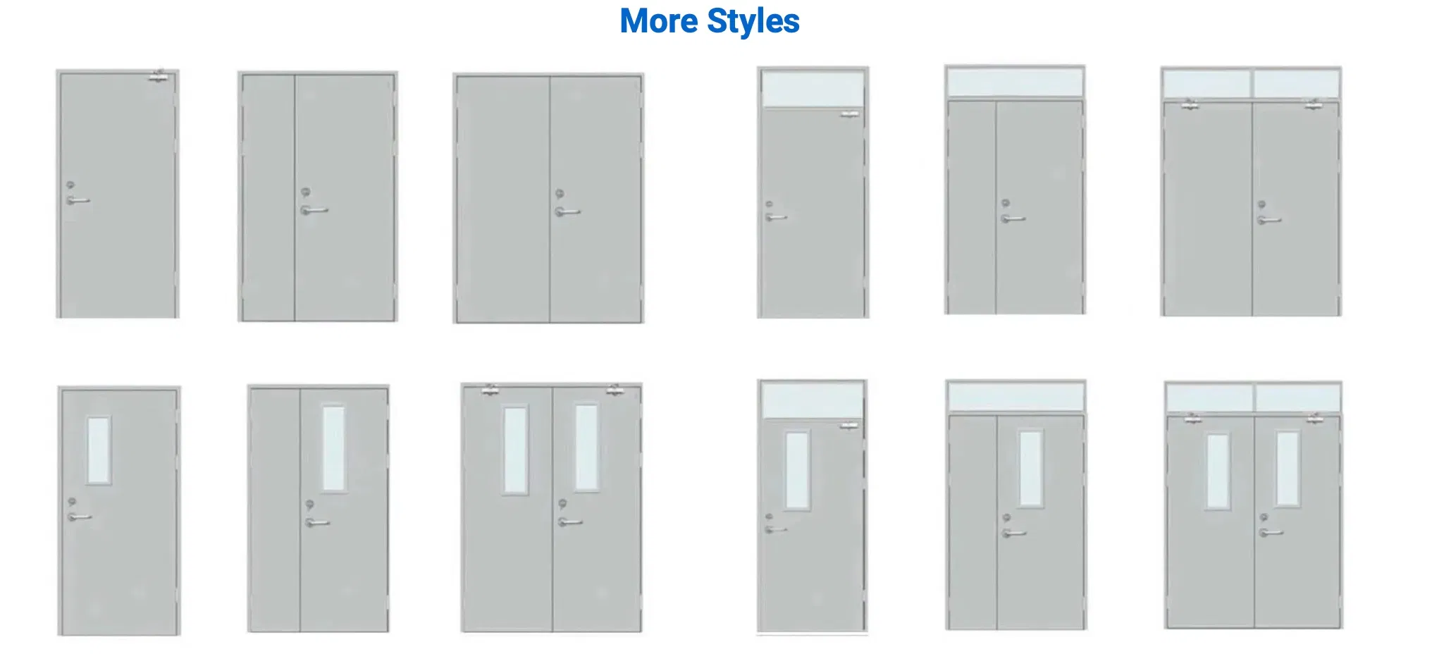 Premium Steel Fire Door with 120-Minute Fire Resistance for Safety