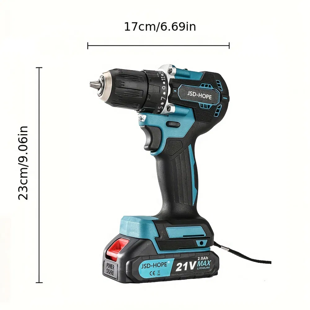 Ударная дрель Jsd-Hope TB55-1B, 13мм, аккумуляторная
