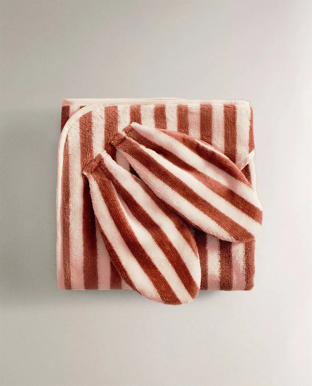 Cotton Quick-Dry Baby Yarn Dyed Hooded Bath Towel