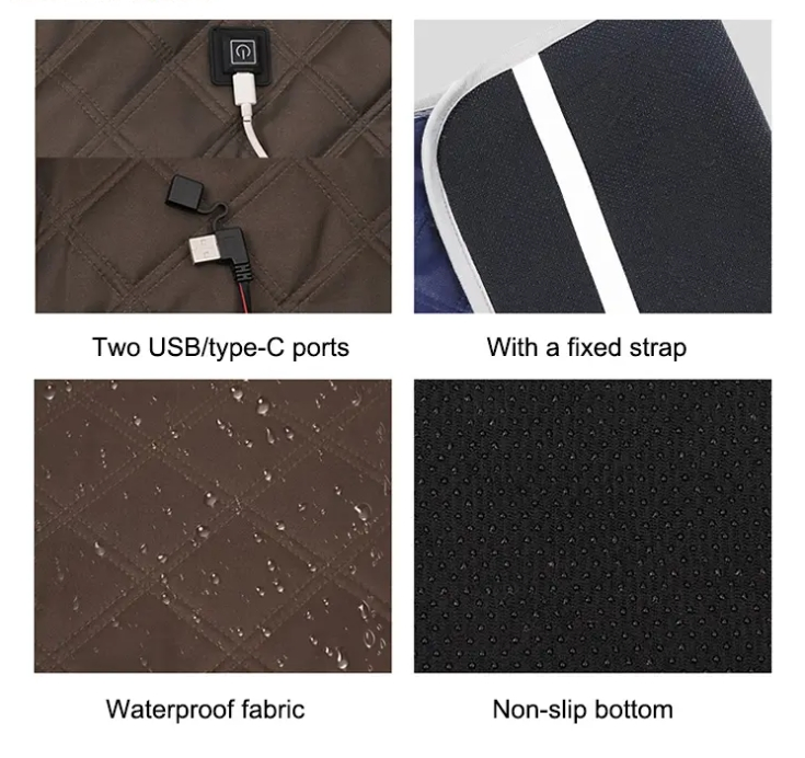 New Smart 5V Heating Seat Cushion Office Outdoor Heating Blanket Heating Pad