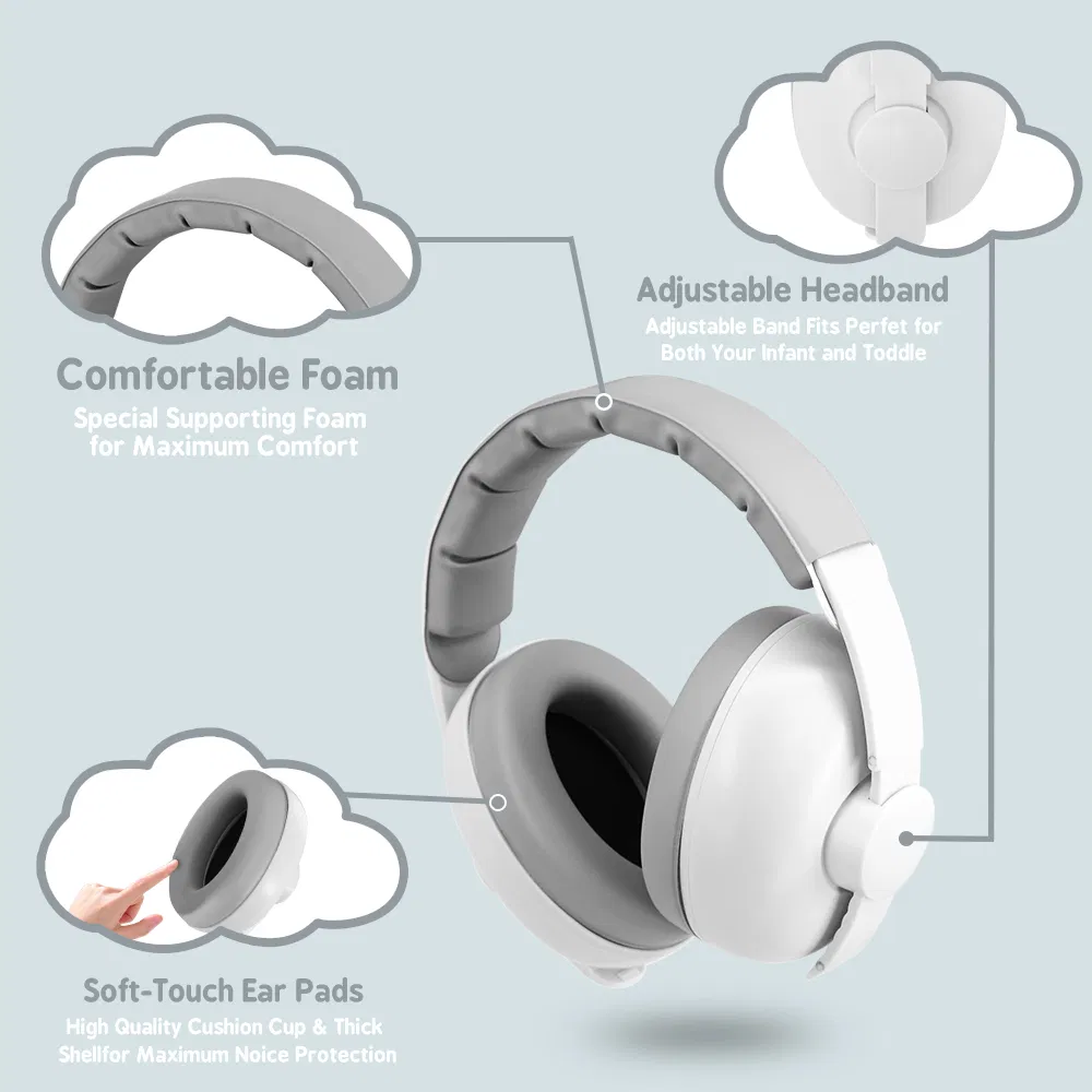 ABS Materials Kids Baby Protective Ear Muffs Safety Hearing Earmuffs for Sleep Baby Supplies