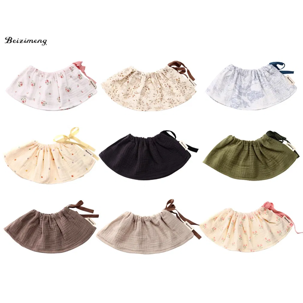 Cute Bandana Drool Bibs 360 Rotating Flower Shape Muslin Bibs