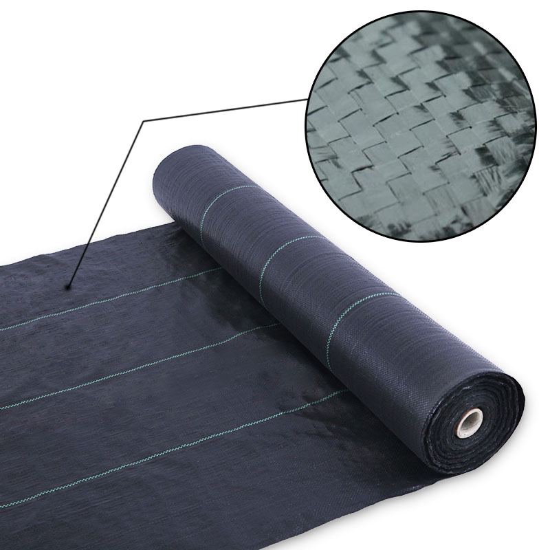 Weed Barrier Woven Fabric PP Ground Cover Mat for Vegetable Garden