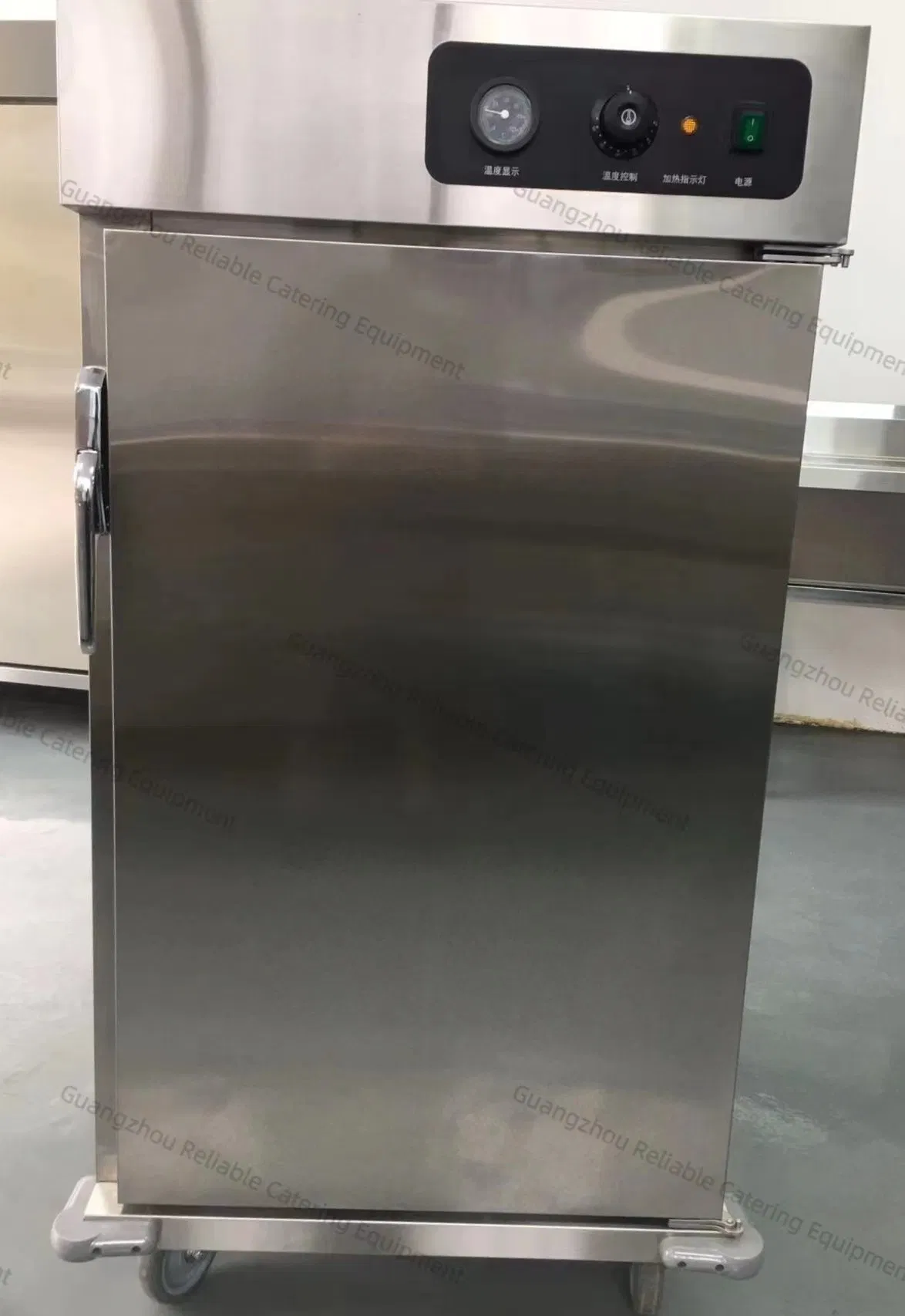 Best Mobile Single Door Stainless Steel Commercial Food Warming Warmer Cabinet Trolley with Wheels for Buffet Banquet Hospital