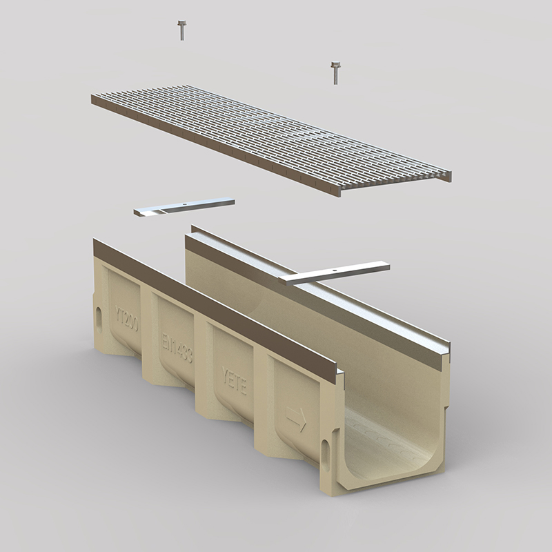 Efficient Flow Stainless Steel Grate Drainage Channel for Residential Use