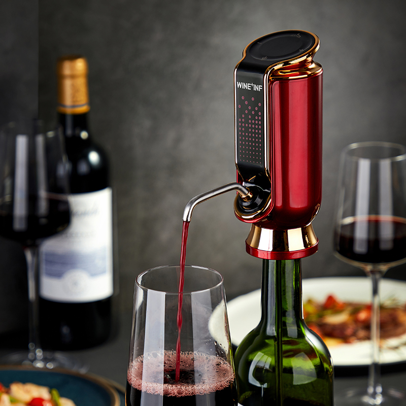 Electric Wine Aerator Pump Pourer Sorbo-9810 Portable One-Touch Wine Decanter