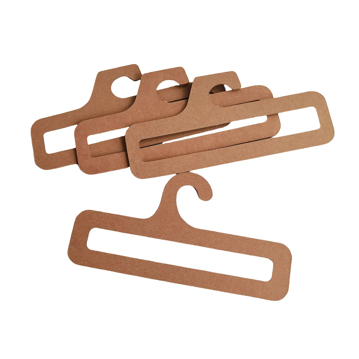 Manufacturers Customized Printable Kraft Paper Hangers Disposable Clothing Biodegradable Paper Hangers