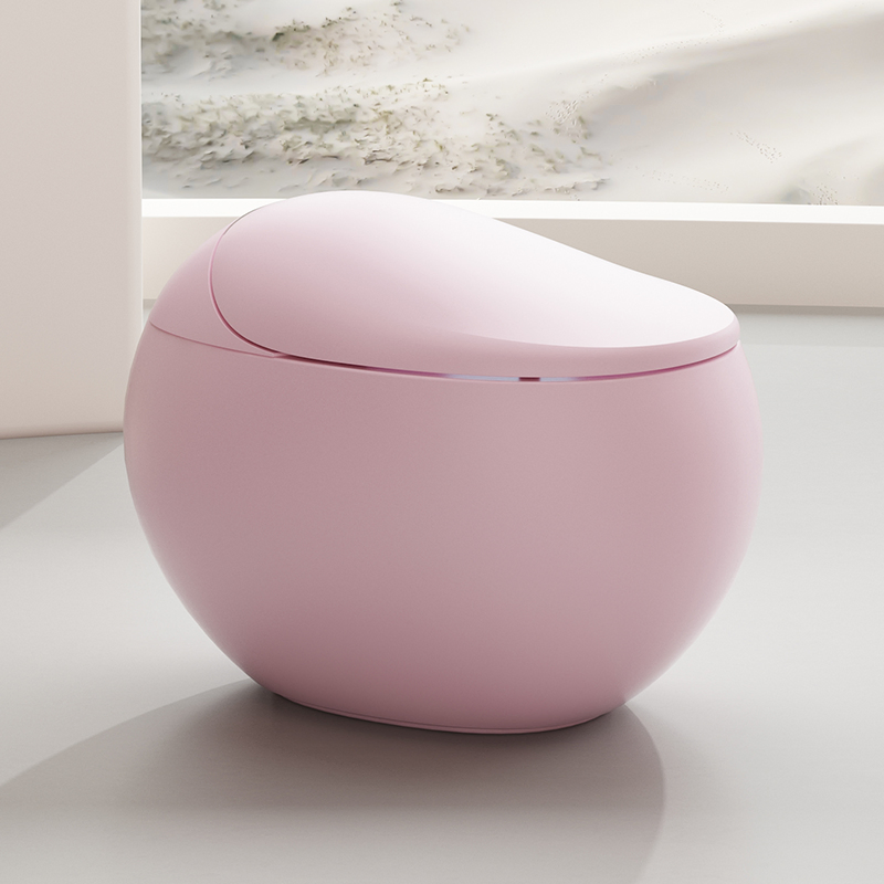 High Quality Egg Shape Multi Colored Smart Toilet Electric Auto Washing Seat Heating Integrated Tankless Wc Intelligent Toilet