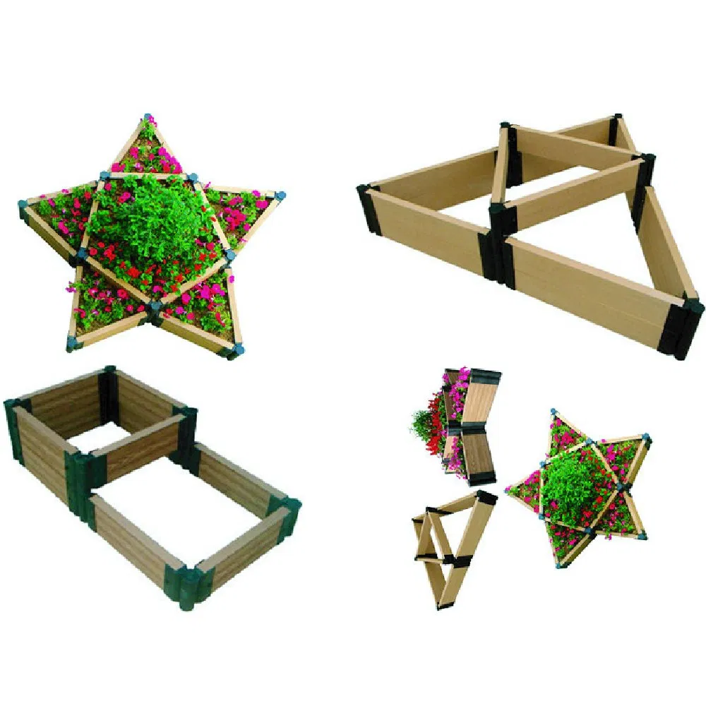 Прочный WPC цветочный ящик из древесно-полимерного композита