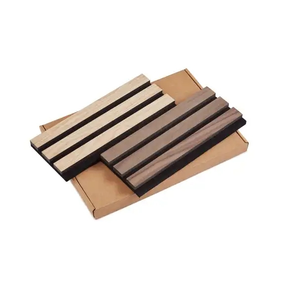 Fireproof Interior Acoustic Foam Slat Acoustic Panels for Studio Home Office