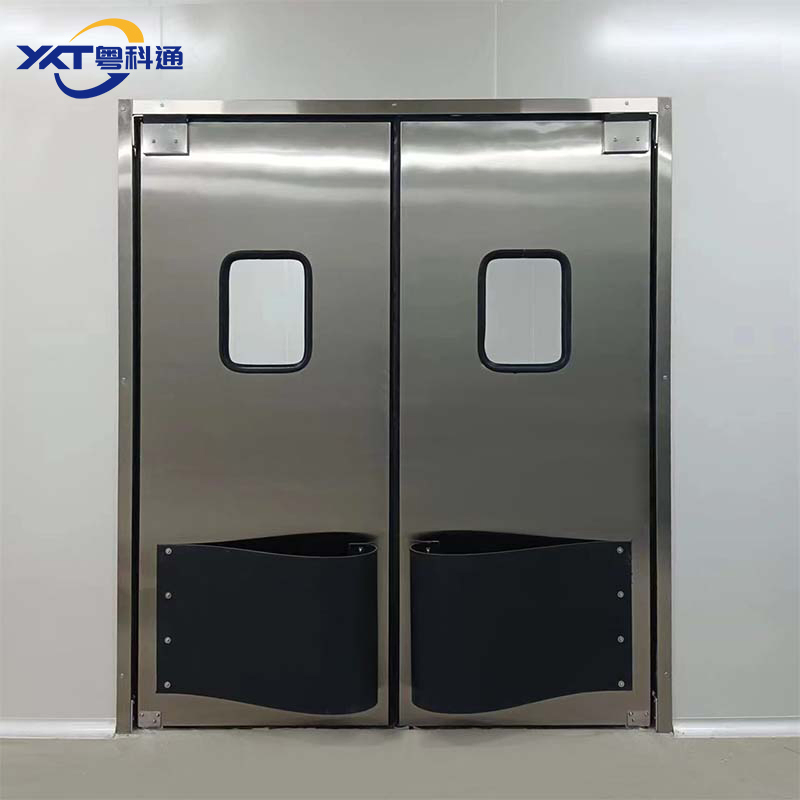 Commercial Kitchen Double Hinged Swing Door Stainless Steel Metal Door for Restaurant