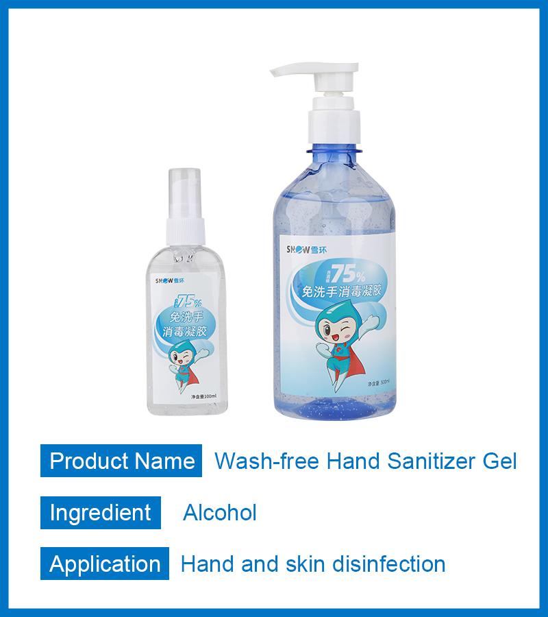 China Made 100ml Hand Sanitizer Sprayer Gel Price for Hand Hygiene Wash