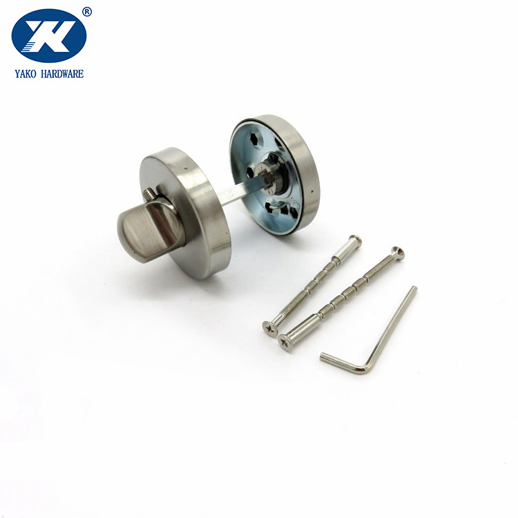 Stainless Steel Bathroom Door Knob Handle Knobset Thumb Turn Wc Indicator