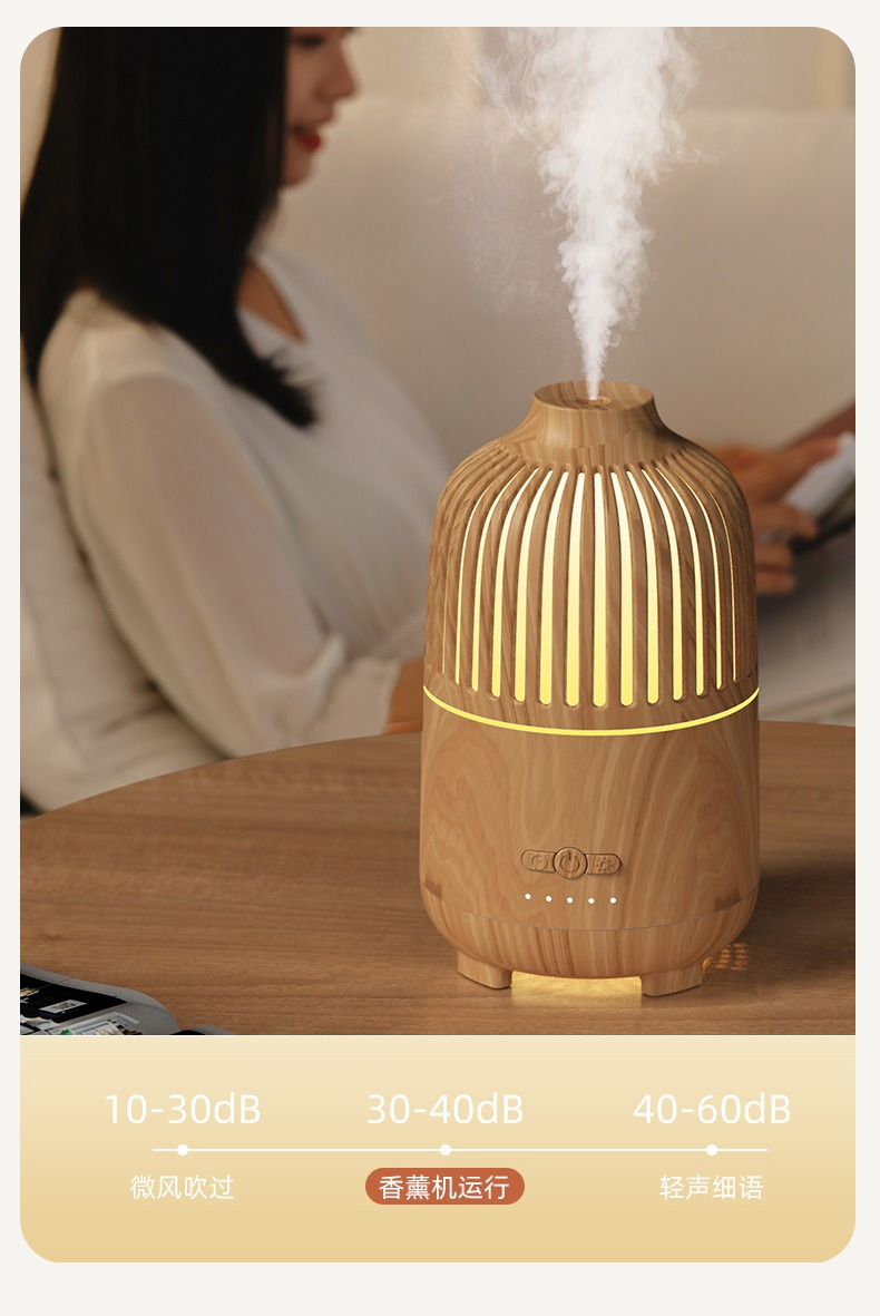 Elegant 400 Ml Aroma Oil Diffuser for Home Ambiance