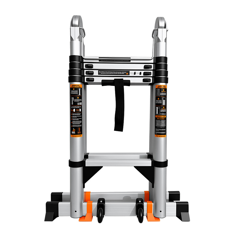 Direct Manufacturer High Stability Lightweight Premium Aluminum Extendable Double Sided Ladder