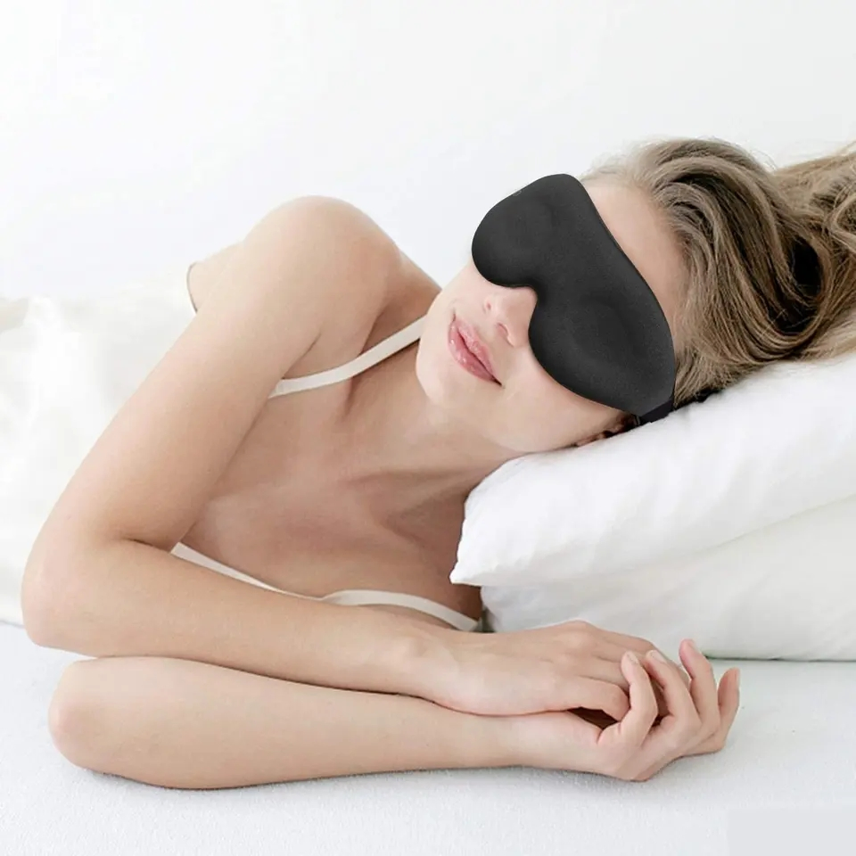 3D Eye Mask Sleep Blindfold with Poly Bag Packaging