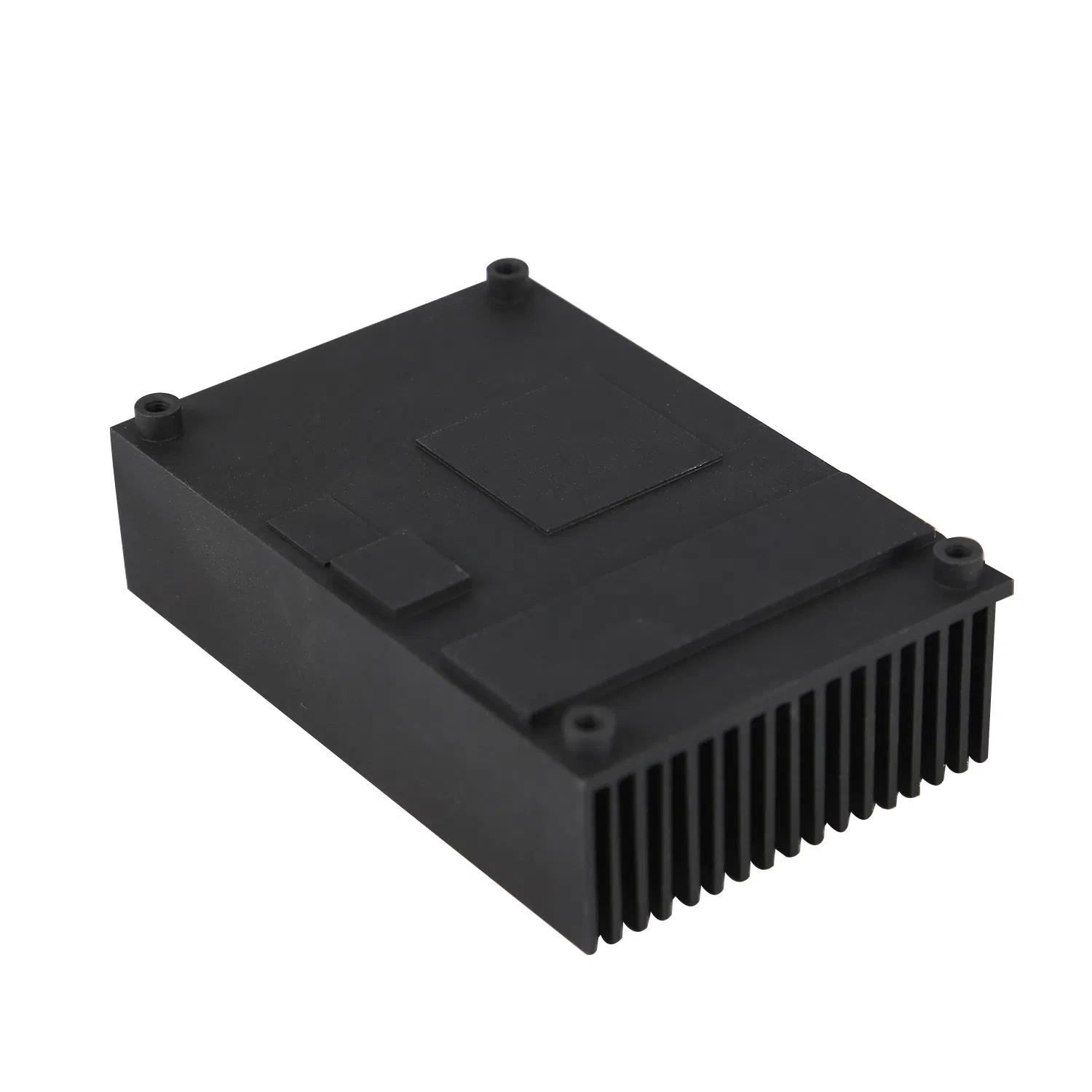 Black Anodized Aluminum Electronic Enclosure / Industrial PC Box / LED Power Supply Cover / Aluminium Cylinder Shell / Electrical Enclosure