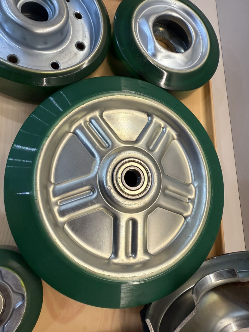 8 Inch Heavy-Duty Japanese Style PU Casters for Logistics Transportation