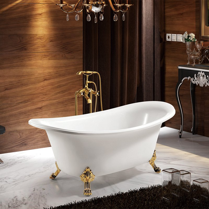 Акриловая отдельностоящая ванна с гидромассажем