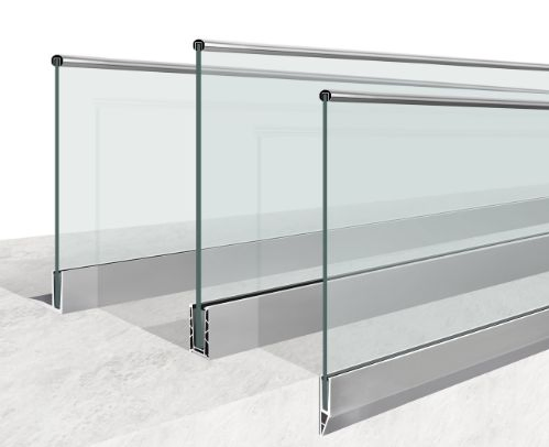 1.5 kN Adjustable Frameless Aluminium Glass Balustrade with CE Certificate/Aluminium Profile